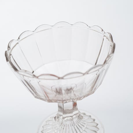 Nuutajarvi｜glass bowl φ11.6cm｜nötsjö stamp