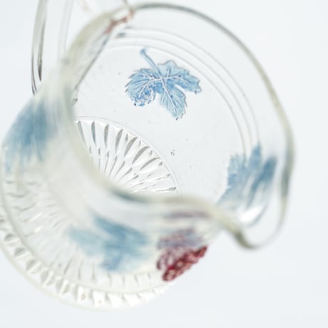 Riihimaki｜Terttu｜creamer φ7cm｜colored grapes