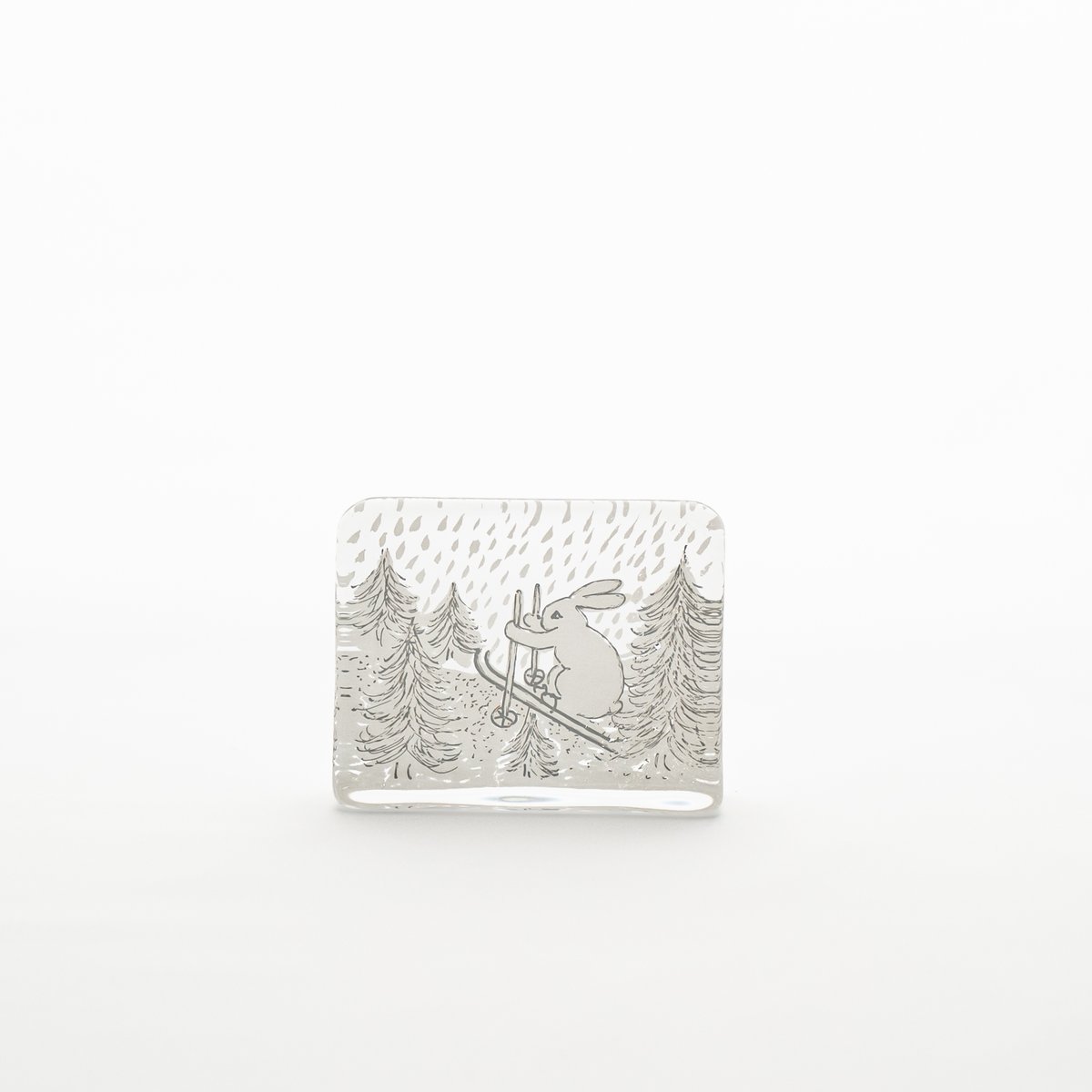 Helja｜glass card｜Bunny skiing｜S | lumikka shop