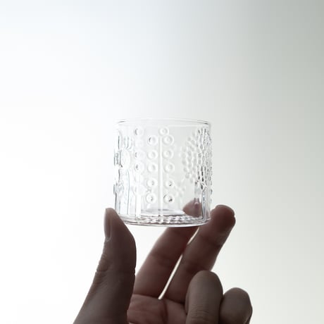 Nuutajarvi｜Flora｜shot glass φ5.2cm｜clear