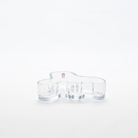 Iittala｜Aalto Collection｜bowl 136mm｜clear & ultramarine blue