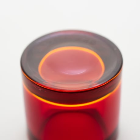 Iittala｜Kivi｜candle holder｜old red