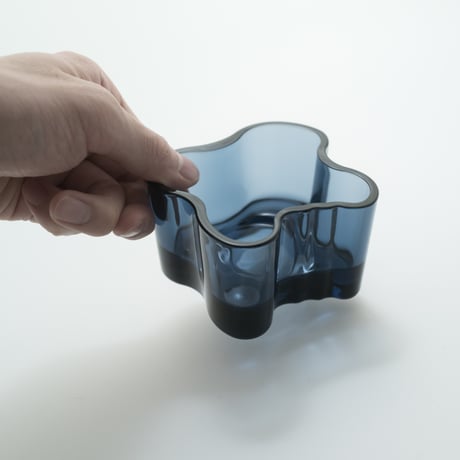 Iittala｜Aalto Collection｜candle holder H55mm｜blueberry blue