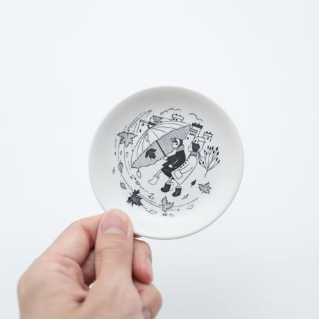 Arabia｜Emilia｜umbrella｜plate φ9.5cm