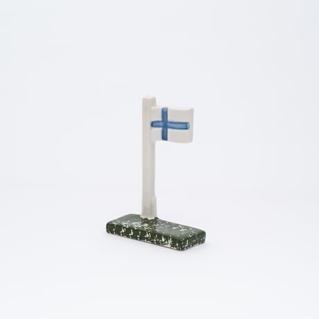 Arabia｜object H11.5cm｜Finnish flag