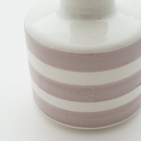 Arabia｜bottle H13.7cm｜pink stripe