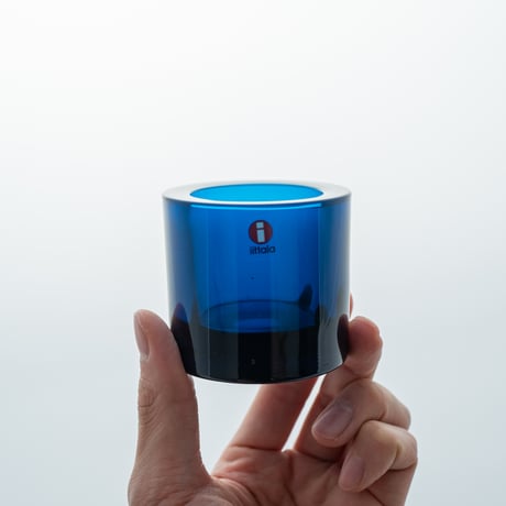 Iittala｜Kivi｜candle holder｜deep turquoise