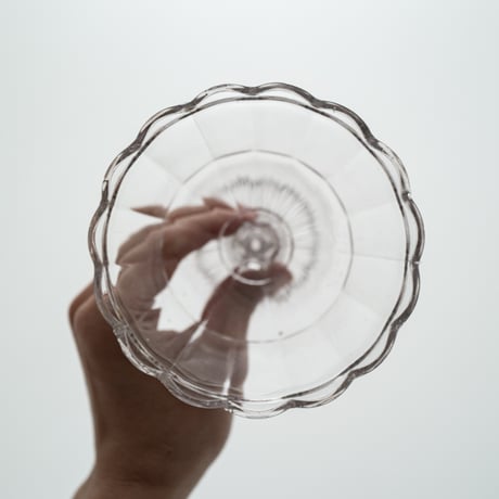 Nuutajarvi｜glass bowl φ12.4cm｜nötsjö stamp