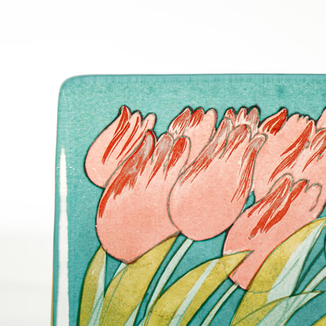 Arabia｜Helja｜glass card｜tulip