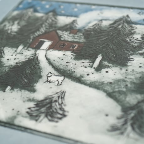 Arabia｜Helja｜wall plate 20×20cm｜Mookki