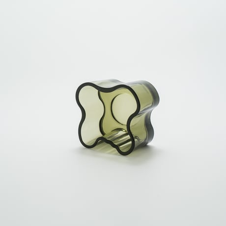 Iittala｜Aalto Collection｜candle holder H55mm｜moss green