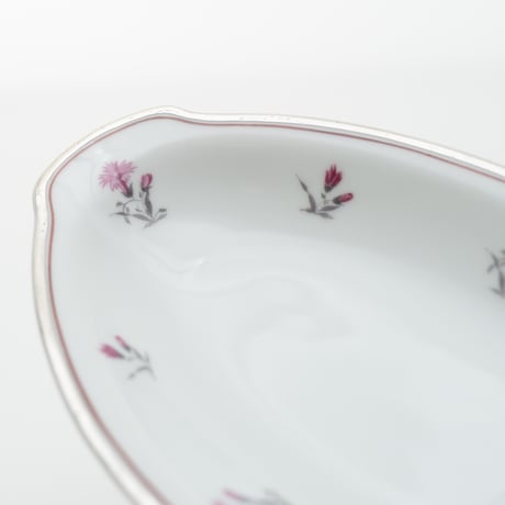 Old Arabia｜AB model｜oval plate 24cm｜pink flower