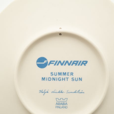 Arabia / Finnair｜Helja｜wall plate｜midnight sun