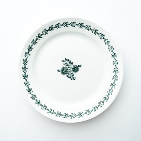 Old Arabia｜plate 23cm｜green｜flower