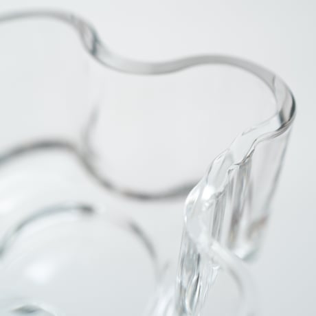 Iittala｜Aalto Collection｜candle holder H55mm｜clear