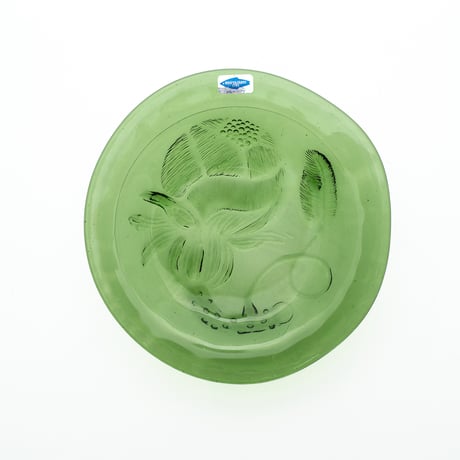 Nuutajarvi｜Pioni｜plate φ17cm｜green