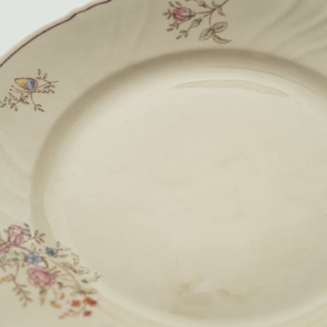 Arabia｜RE model｜plate φ17cm｜flower and butterfly