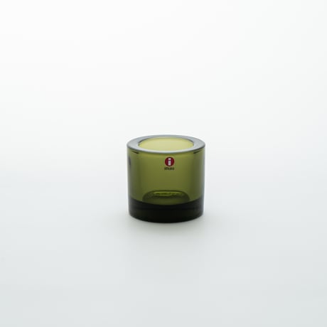 Iittala｜Kivi｜candle holder｜moss green