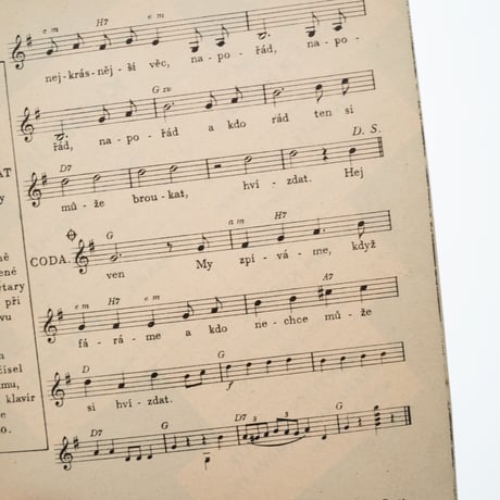 Czech｜sheet music｜HEJ, KOP KOP｜1940s