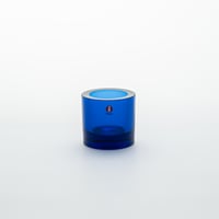 Iittala｜Kivi｜candle holder｜ultramarine blue