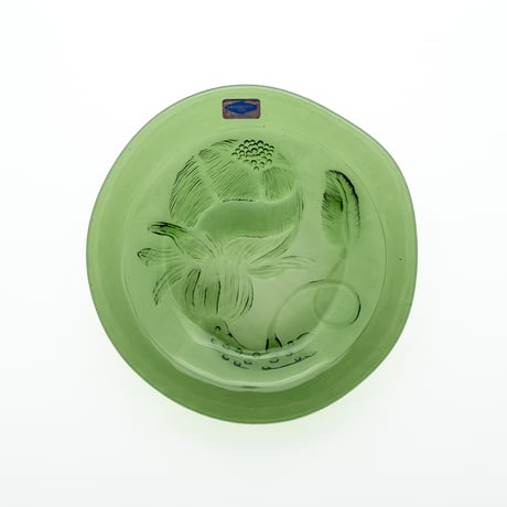 Nuutajarvi｜Pioni｜plate φ17cm｜green