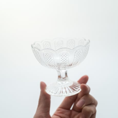 Nuutajarvi｜sugar bowl H8cm｜clear｜03