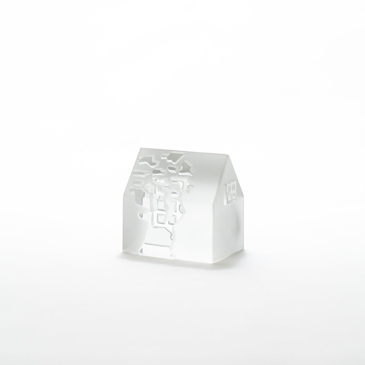 Iittala｜Village｜glass object｜1988｜ Wooden house