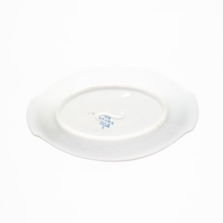 Old Arabia｜oval plate 24.5cm｜navy and gold