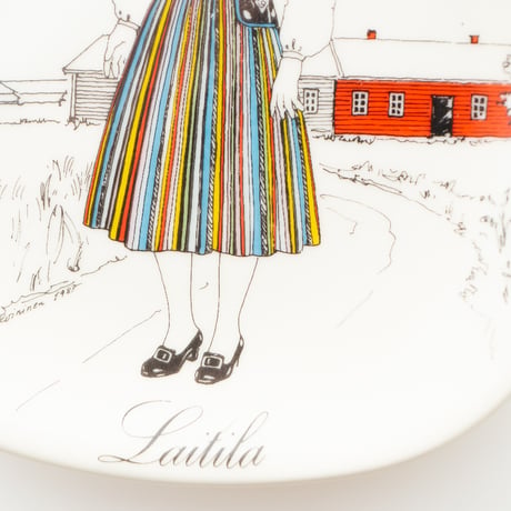 Arabia｜Laitila｜wall plate｜girl