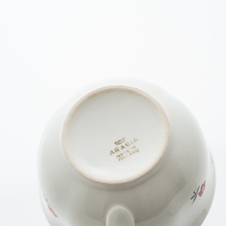 Arabia｜AS model｜cup φ10.6cm｜red flowers