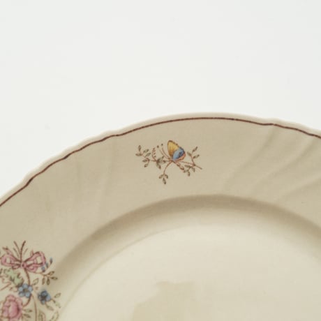 Arabia｜RE model｜plate φ17cm｜flower and butterfly