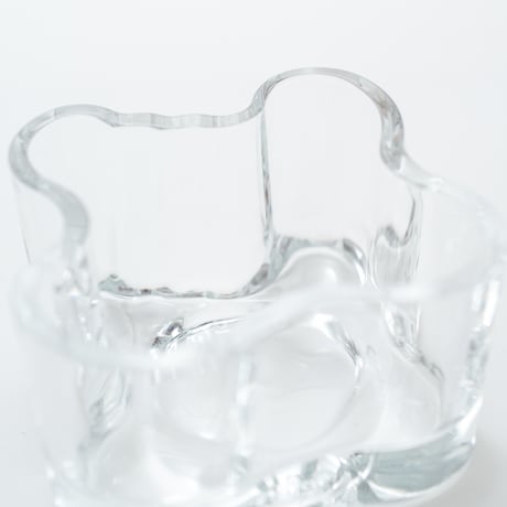Iittala｜Aalto Collection｜candle holder H55mm｜clear