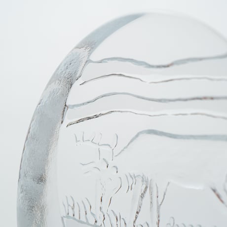 Iittala｜Poro｜glass object｜reindeer