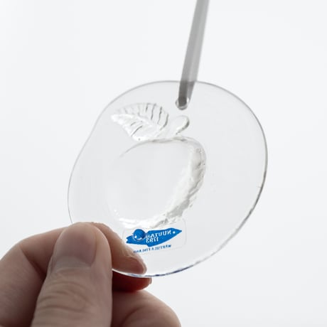 Nuutajarvi｜glass ornament｜apple｜3