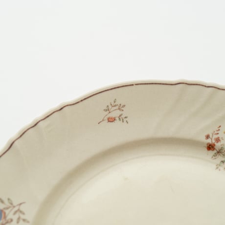 Arabia｜RE model｜plate φ17cm｜flower and butterfly