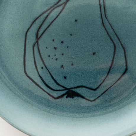 Arabia｜Graffito (ｸﾞﾗﾌｨｰﾄ)｜plate φ20cm｜pear