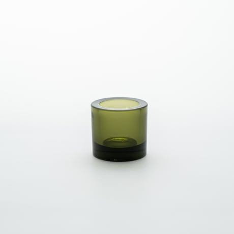 Iittala｜Kivi｜candle holder｜moss green