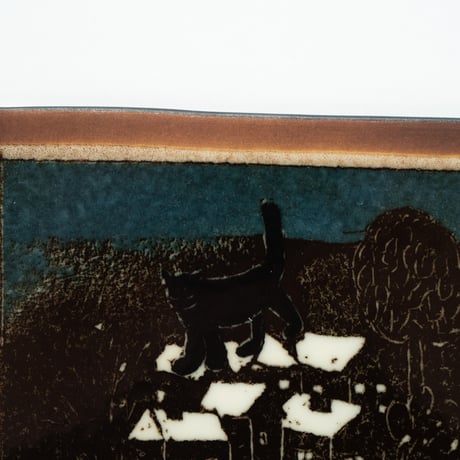 Arabia｜Helja｜wall plate｜black cat