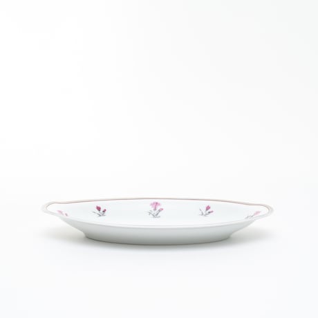 Old Arabia｜AB model｜oval plate 24cm｜pink flower