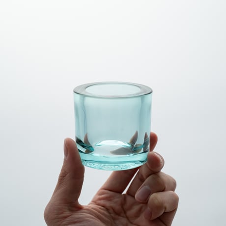 Iittala｜Kivi｜candle holder｜mixed color｜water green｜2