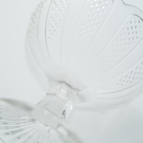 Nuutajarvi｜sugar bowl H8cm｜clear｜03