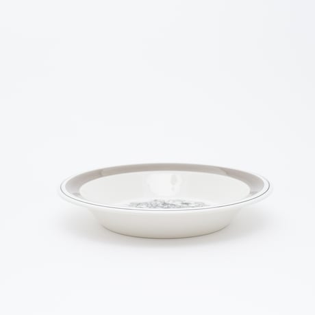 Arabia｜Krokus｜soup bowl φ20cm｜grey rim