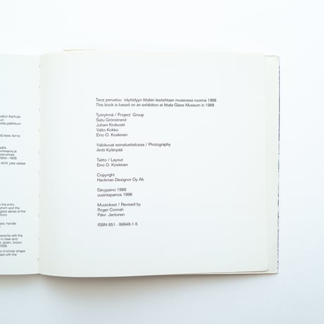 Book｜Alvar and Aino Aalto as glass designers