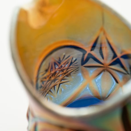 Riihimaki｜Carneval glass｜creamer φ7.4cm
