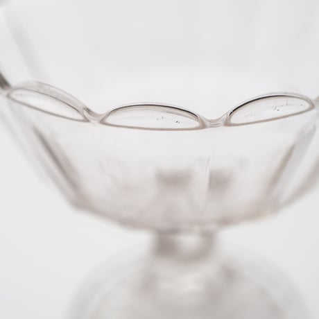 Nuutajarvi｜glass bowl φ11.6cm｜nötsjö stamp
