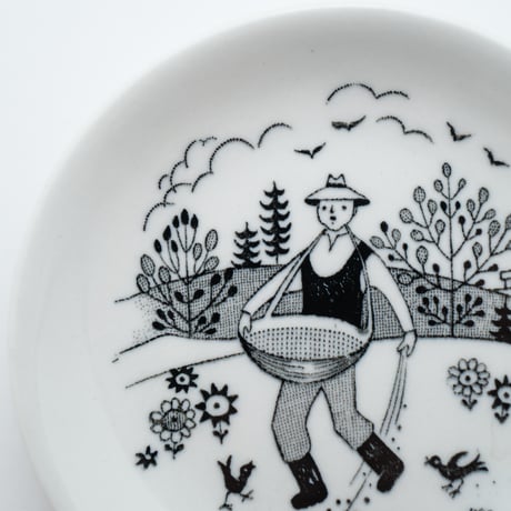 Arabia｜Emilia｜sowing｜plate φ9.5cm