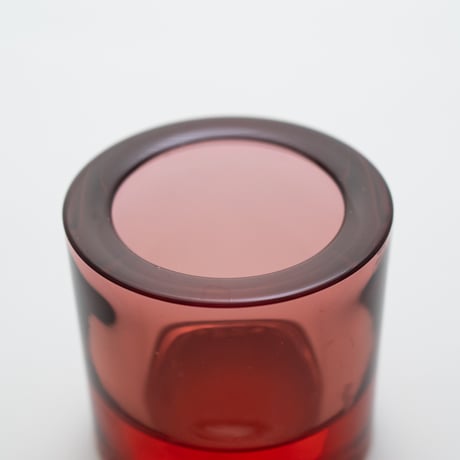 Iittala｜Kivi｜candle holder｜red garnet