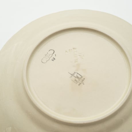 Arabia｜RE model｜plate φ17cm｜flower and butterfly