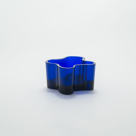 Iittala｜Aalto Collection｜candle holder H55mm｜cobalt blue