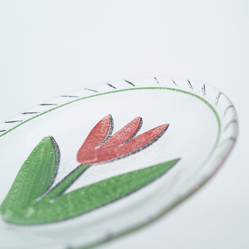 KostaBoda｜Tulipa｜plate 19cm｜red｜2 | lumikka shop